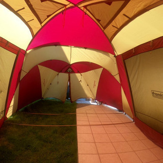 3回使用〕コールマン ラウンドスクリーン2ルームハウス テント