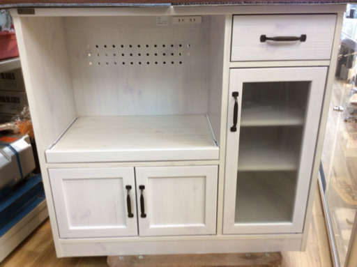 Y▽取りに来てくれる方歓迎★レンジ台 組み立て済み未使用品☆