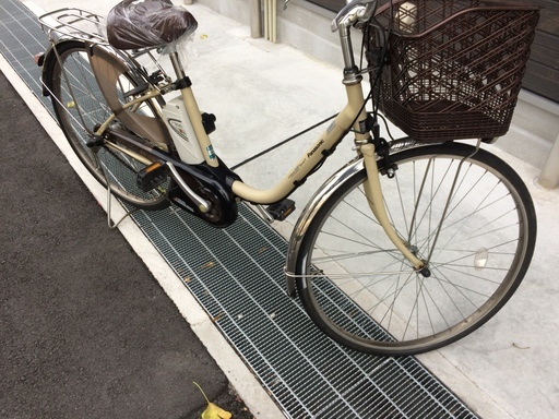 地域限定　パナソニック　ビビ　スペシャル7　新基準　子供乗せ　5AH　アイボリー　ナチュラ　アシスタ　神戸市　電動自転車