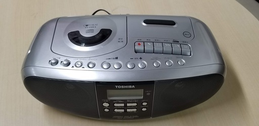 ◆ 中古・現状品【東芝 TY-CDK3 ラジオ/CD/カセットデッキ】２電源（AC＆乾電池）動作確認済み ◆