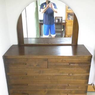 鏡付タンス　ミラーチェスト　