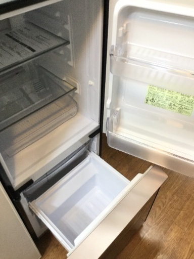 1年保証 ガラストップドア シャープ製2ドア冷蔵庫