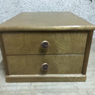 木製 2段 収納ボックス 小物入れ 収納箱 幅32cm×奥行40...
