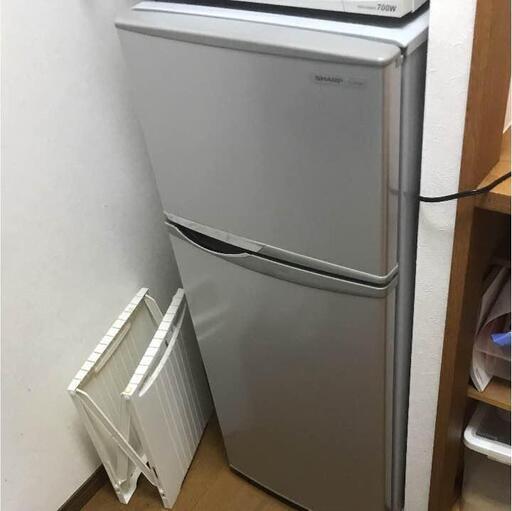 【シャープ】2ドア冷蔵庫(118L)
