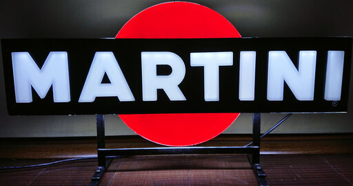 新品未使用 ◆MARTINI ロゴ LED サイン◇マルティーニ 電光 電飾 看板 ネオンサイン ネオン管◆シャンパン ワイン バー BAR