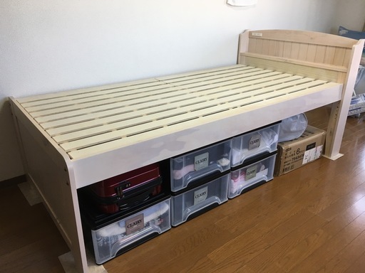 高さ4段階調整 シングルベッド