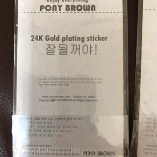24k gold sticker 電磁波遮断ステッカー 韓国 新品 未使用の画像