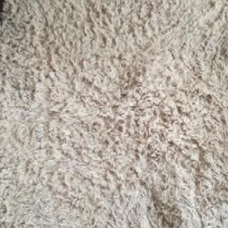 【Lサイズ】シープ調ラグ カーペット ブラウン