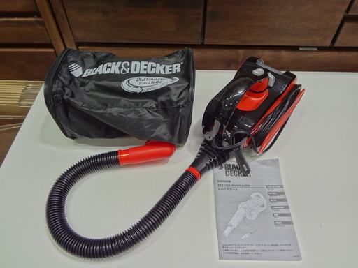 モノ市場 東海店　BLACK\u0026DECKER　ブラック＆デッカー　ピボットオート　PAV1205　車用クリーナー