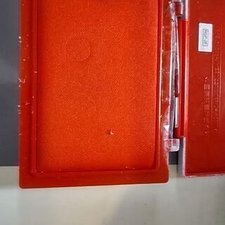 スタンプ台　赤の画像