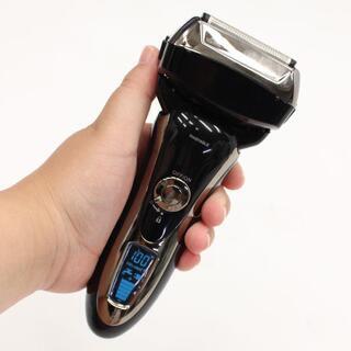 新品■充電式4枚刃シェーバー_PRD180603■前後左右 外刃 スリット刃 防水の画像