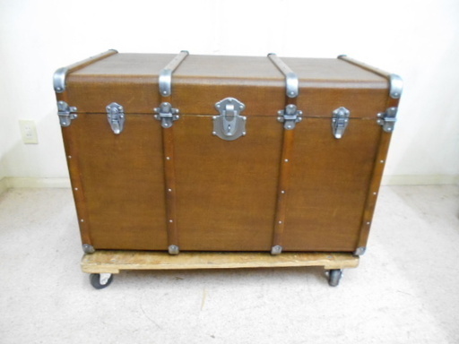 木製トランクアンティーク調　トランクＮｏ.2（宝箱）