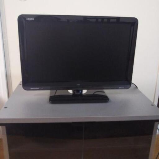 19型 液晶カラーテレビ  SHARP AQUOS  テレビ台付き