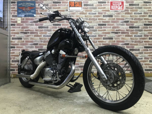 【激渋のブラック！ローフォルムフルカスタム外装綺麗機関好調】ヤマハ ビラーゴ250 3DM アメリカン【多数画像動画有】 検）ドラッグスター