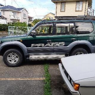 名機！1KZ！記録簿20枚！サンルーフ、前横後ろ純正フルガード　プラド　静岡西部の画像