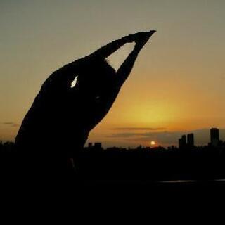 屋上ヨガ～六義園を眺めながら夕焼けヨガ～