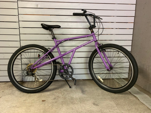 交渉中★【a.n.design works】(エーエヌデザインワークス) Devoo267  ベリーパープル 26インチ ド迫力のファットタイヤ ストリートバイク  街乗り自転車 スタイリッシュ
