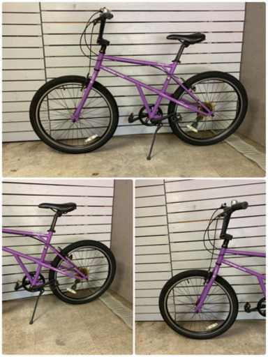 交渉中★【a.n.design works】(エーエヌデザインワークス) Devoo267  ベリーパープル 26インチ ド迫力のファットタイヤ ストリートバイク  街乗り自転車 スタイリッシュ