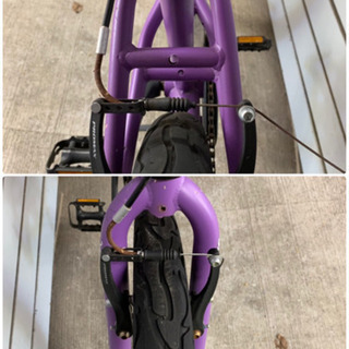 交渉中★【a.n.design works】(エーエヌデザインワークス) Devoo267  ベリーパープル 26インチ ド迫力のファットタイヤ ストリートバイク  街乗り自転車 スタイリッシュ の画像