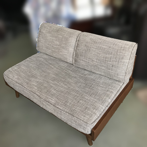 値下げ！【自社配送は札幌市内限定】２人掛けソファ   unico ウニコ ALBERO ラブソファ グレー系      S