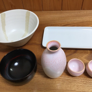 お皿各種、おちょこは未使用品