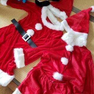 コスプレ2着サンタクロース&アナ雪２着の画像