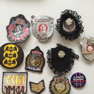 ワッペン、缶バッジ