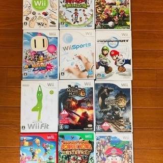 Wii 本体とソフト１２本体のセットの画像