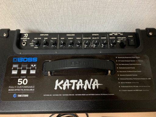 美品 BOSS ボス ギターアンプ エフェクター 内蔵 katana-50