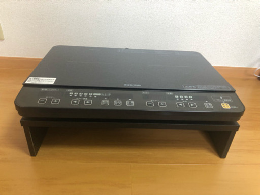 ご成約済【アイリスオーヤマ製】2口IHクッキングヒーターIHK-W1-B