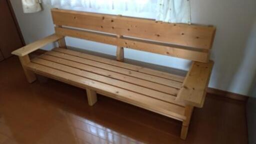 木製ベンチ　手作り