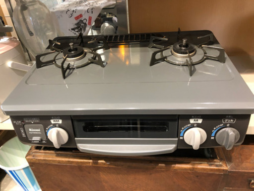 リンナイ 水無し ガステーブル  都市ガスコンロ 2016年 kgtm56dgl