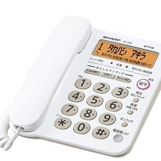 新品★シャープ 電話機 ナンバーディスプレイ対応 JD-G32C...