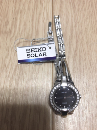 SEIKO ソーラー腕時計 キュービックジルコニア 26000円