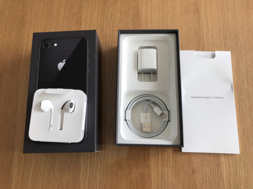 iPhone 8, black, 64G, 新品, new, SIMフリ