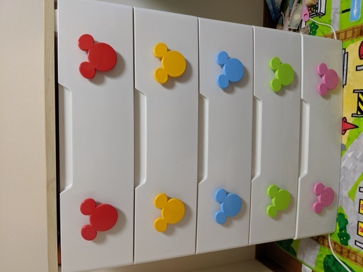 子供用 ミッキーマウス 衣類たんす キャビネット