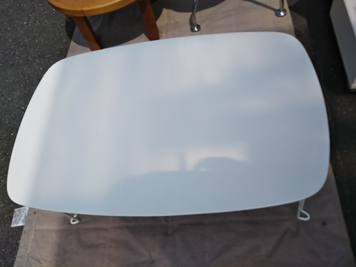 ［鏡面加工テーブル］白⁑リサイクルショップヘルプ