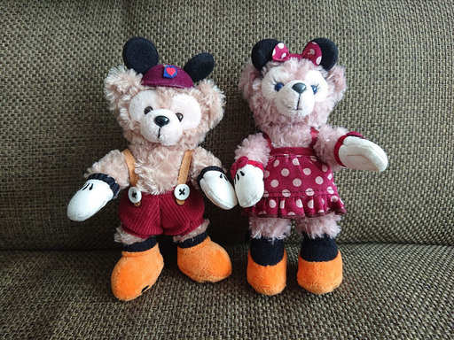 TDS★2015年ハロウィン・ダッフィー＆シェリーメイぬいぐるみバッジ
