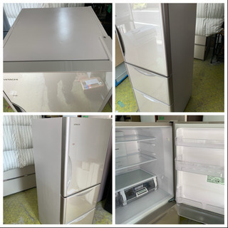 2023年7月まで保証あり 冷蔵庫 日立 2017年 家族用 ファミリーサイズ 3ドア R-S2700HV(XN) 川崎 KK