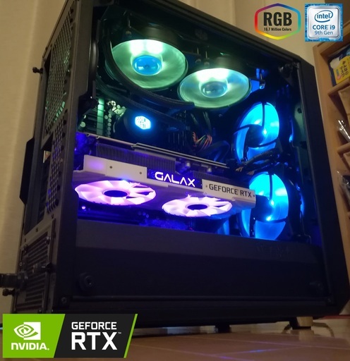 代引送料無料★新品ゲーミングPC/ワークステーションパソコン★インテル Core i9 9900K/RTX2080 8GB/メモリ32GB/SSD512GB/Windows10(Win10)Pro64bit/RGB/水冷