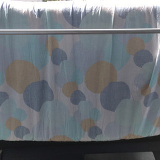 羊毛布団 掛け布団 ダブルサイズ カバー付きの画像