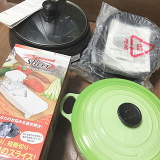 ルクルーゼ たこ焼き器 グリル鍋 スライサー まとめて無料