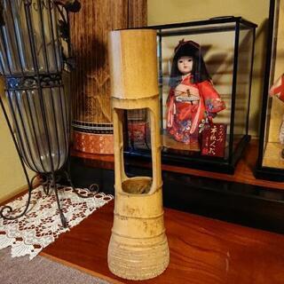 竹 根付き 花器