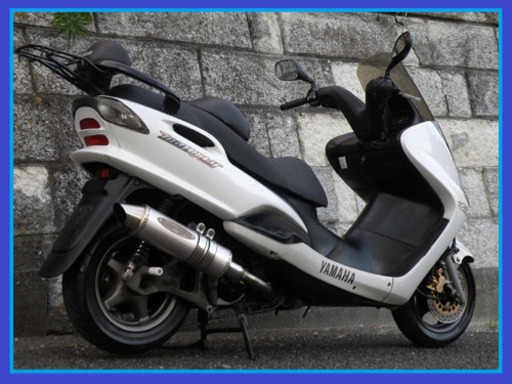 【御成約有難う御座いました】☆MAX110km!BURIALマフラ-!水冷4スト綺麗!絶好調 マジェスティ125FI タイヤ＆ブレーキ消耗品OK早くて乗り易いメットインスクーターです！