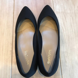 レディース パンプス  黒 24.5cm 新品未使用の画像