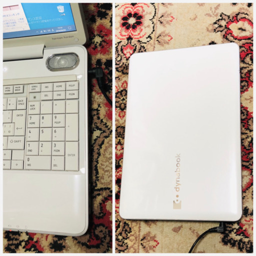 ?東芝 dynabook16インチ/Core2/メモリ4GB/320GB/ブルーレイ/Win10pro/無線LAN/Office/すぐ