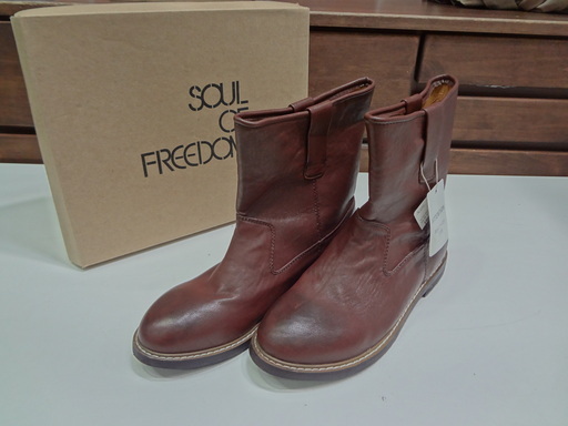 モノ市場 東海店　SOUL OF FREEDOM！　ソウルオブフリーダム！　ワールド　メンズ　ブーツ　ブラウン　27.5cm