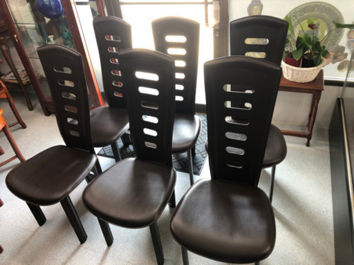 6脚 椅子 座椅子 ダイニングチェア 家具 リビング
