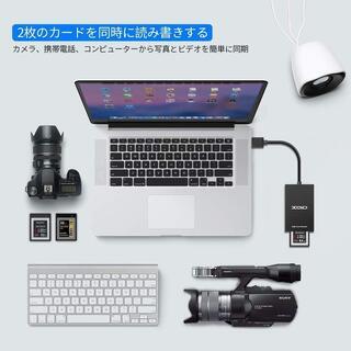 XQDカードリーダー、Opluz USB3.0 XQD / SDカードリーダーデュアルスロットメモリカードリーダーの画像