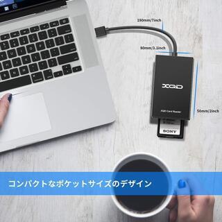 XQDカードリーダー、Opluz USB3.0 XQD / SDカードリーダーデュアルスロットメモリカードリーダーの画像